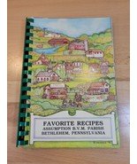 Vintage Favorite Recipes Cook Book Bethlehem PA Church Paperback Spiral ... - £11.80 GBP