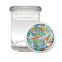 Tattoo Dragon Asian Great Art Medical Glass Jar 046 - $14.48