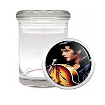 E P  Photo With Guitar Medical Glass Jar 182 - £11.19 GBP