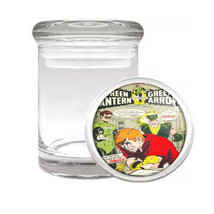 Green Lantern Green Arrow Drug Medical Glass Jar 204 - $14.48