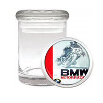BMW Motorcycle Vintage Poster Medical Glass Jar 247 - $14.48