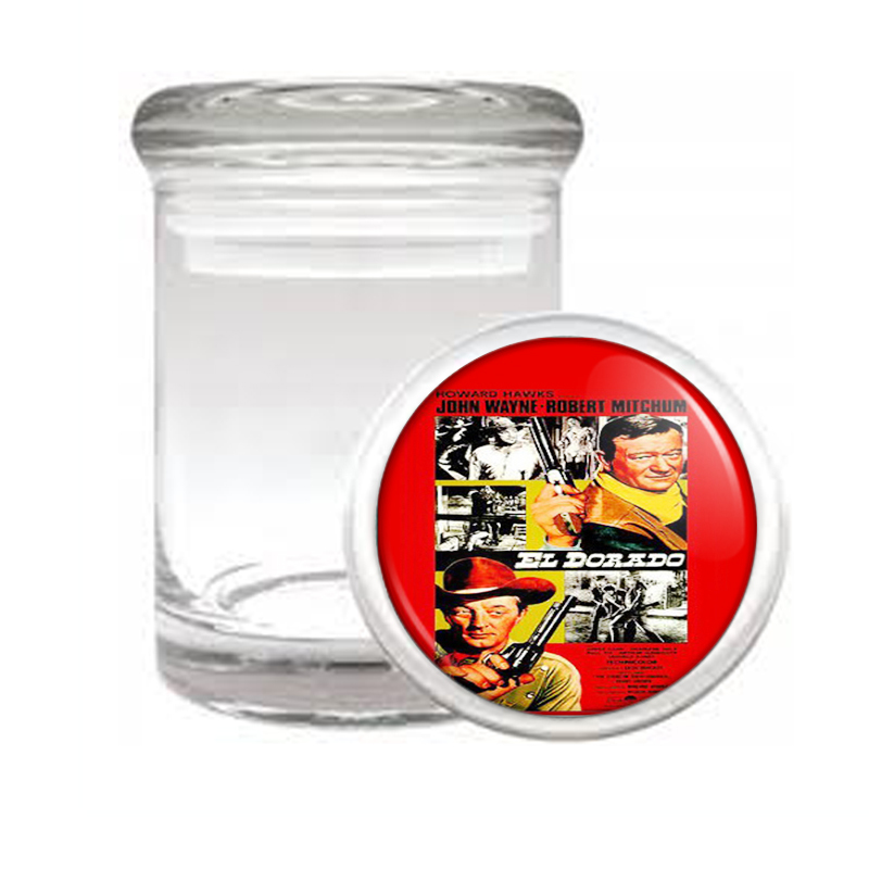 John Wayne Robert Mitchum Medical Glass Jar 292