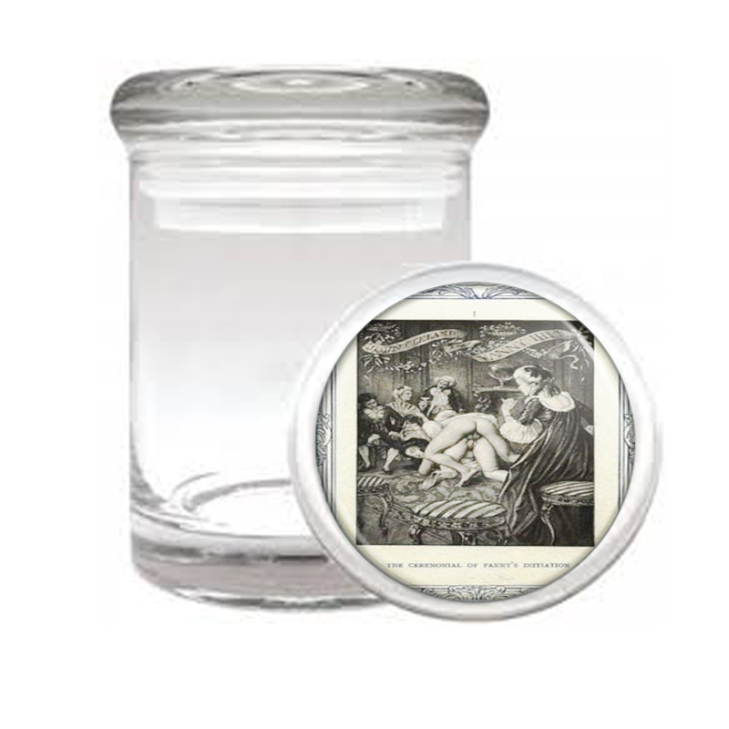 Fanny Hill Erotic Art Graphic Medical Glass Jar 400