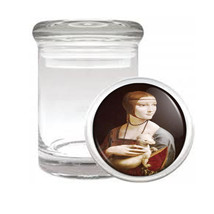 Leonardo da Vinci Lady Ermine Medical Glass Jar 430 - £11.32 GBP