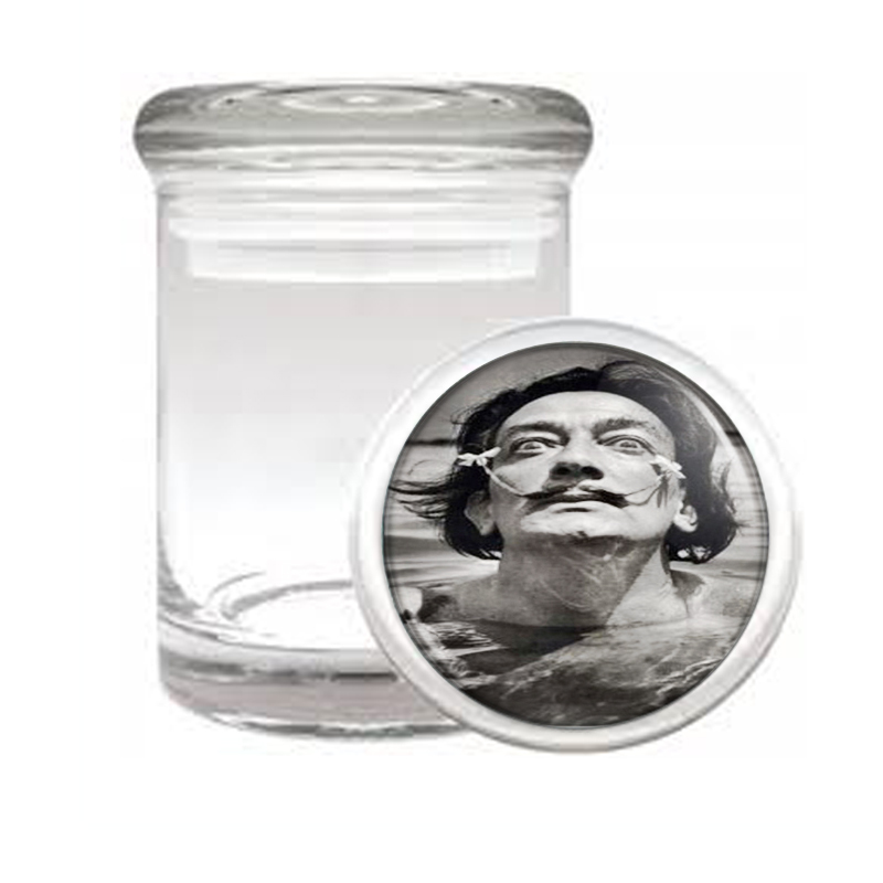 Salvador Dali Young Black And White Medical Glass Jar 470