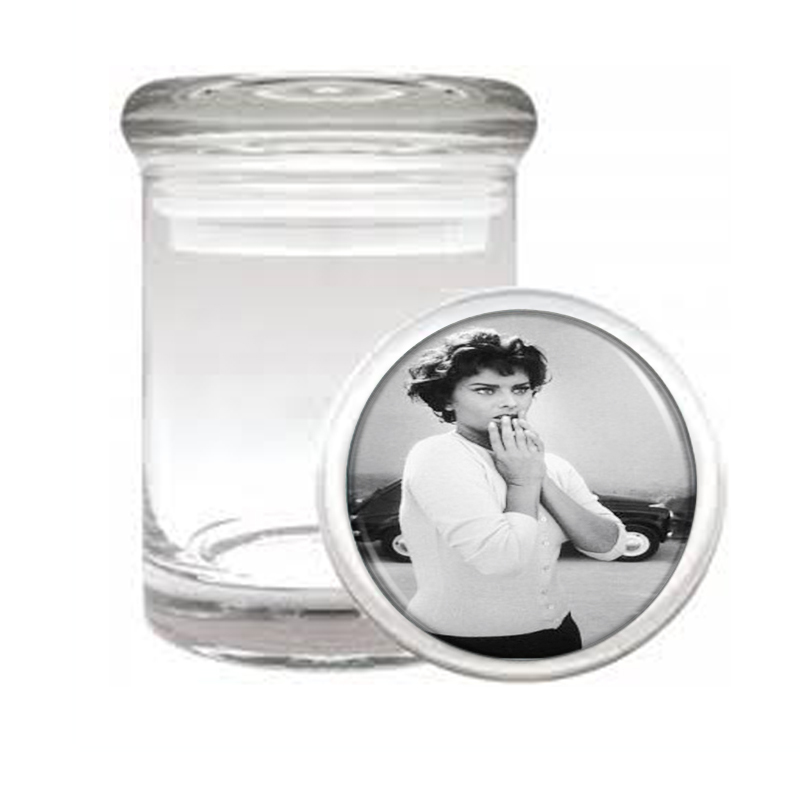 Sophia Loren Innocent Photo Medical Glass Jar 476