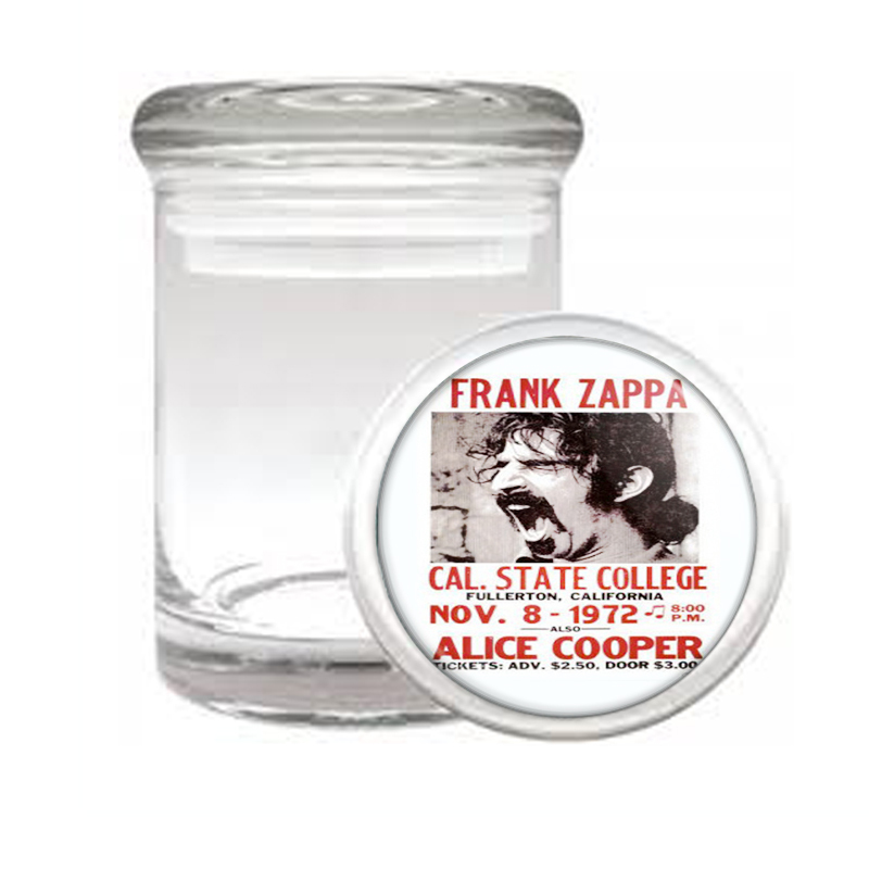 Frank Zappa Cal State College Concert Medical Glass Jar 534 - $14.48