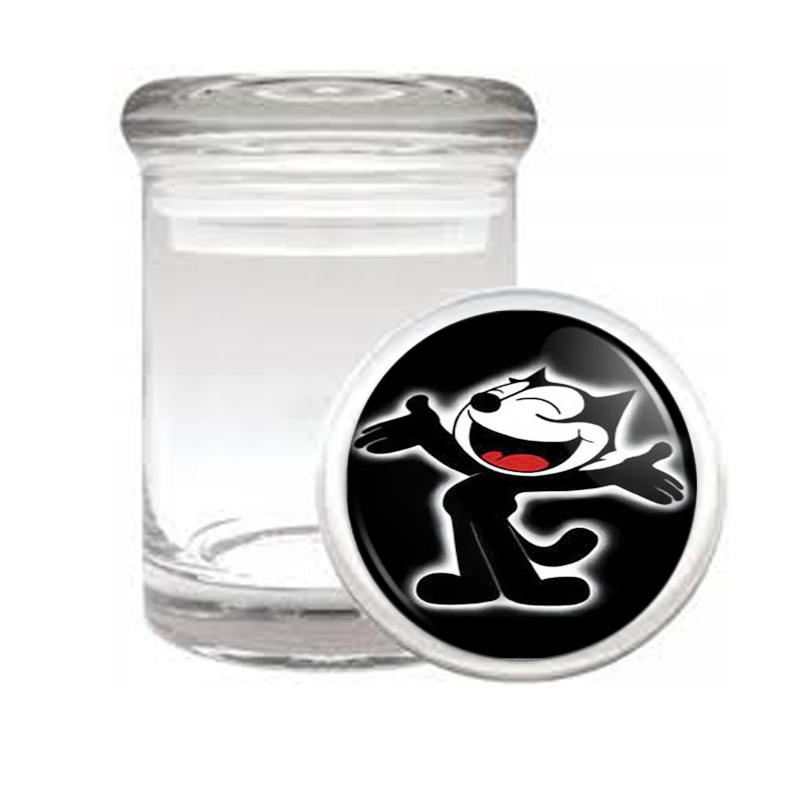 Felix The Cat Classic Image Medical Glass Jar 548