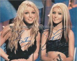 Britney Spears And Christina Aguilera Signed Autographed 8&quot;X10&quot; Rpt Photo Young - £13.36 GBP