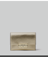 Michael Kors Cece Small Leather Gold Metallic Wallet NWT - $96.65 CAD