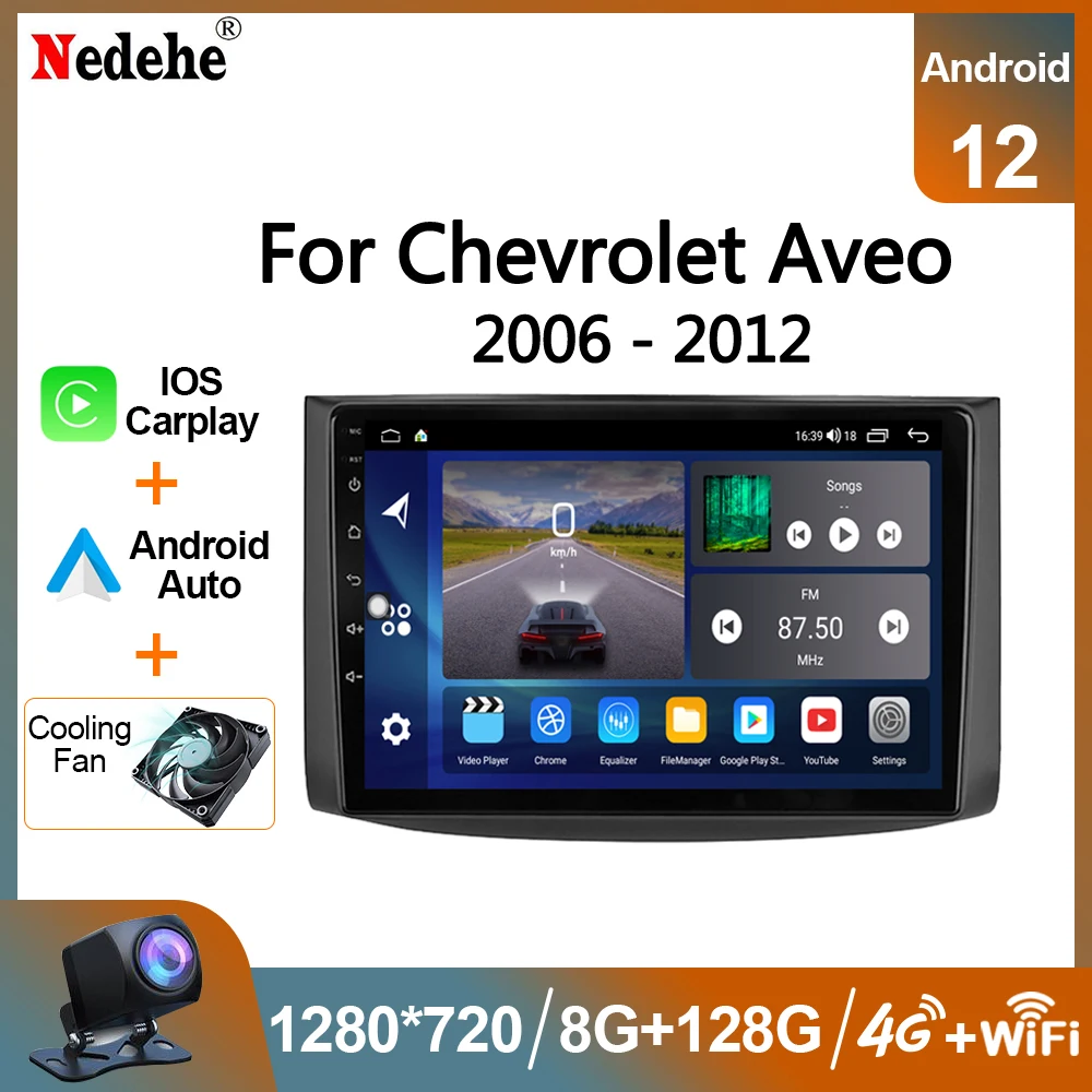 8G 128G Car Radio Android Carplay For Chevrolet AVEO 2006 - 2012 Multimedia - £98.60 GBP+