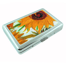 Vincent Van Gogh Sunflowers Silver Cigarette Case 007 - £13.59 GBP
