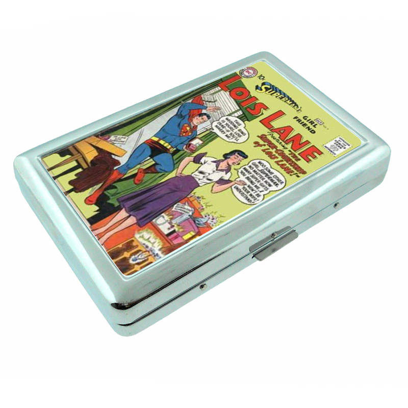 Superhero Lois Lane #4 Comic Book Silver Cigarette Case 055