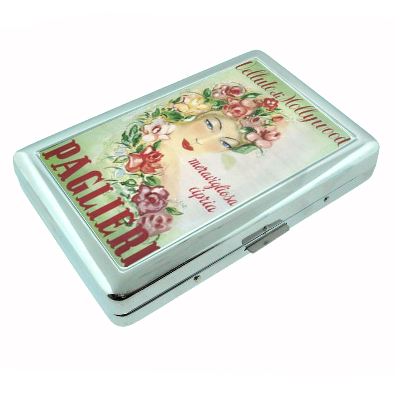 Paglieri Hollywood Italy Nice Silver Cigarette Case 063
