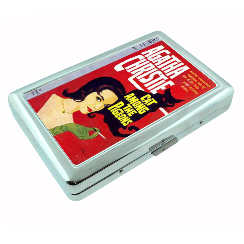 Agatha Christie Cat Among Pulp Silver Cigarette Case 259