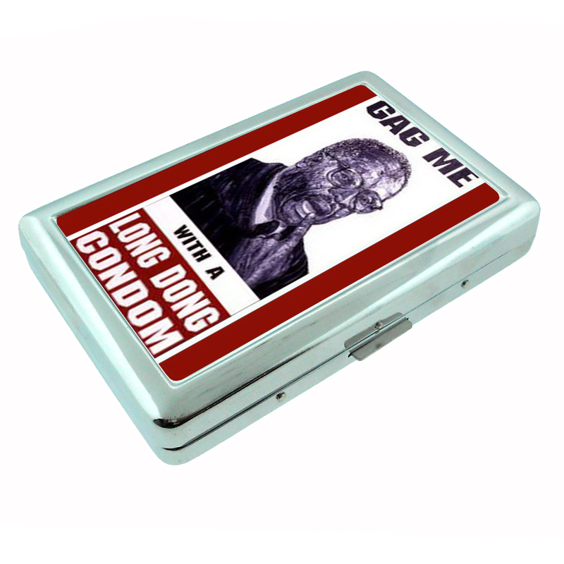 Clarence Thomas Condom Gag Me Silver Cigarette Case 323 - $16.95
