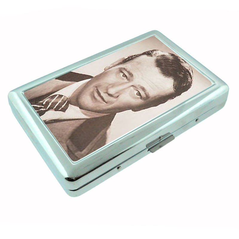 John Wayne Tough Guy Portrait Silver Cigarette Case 424