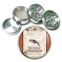 Old Crow Kentucky Whiskey Vintage Ad 4Pc Aluminum Grinder 026 - £12.14 GBP