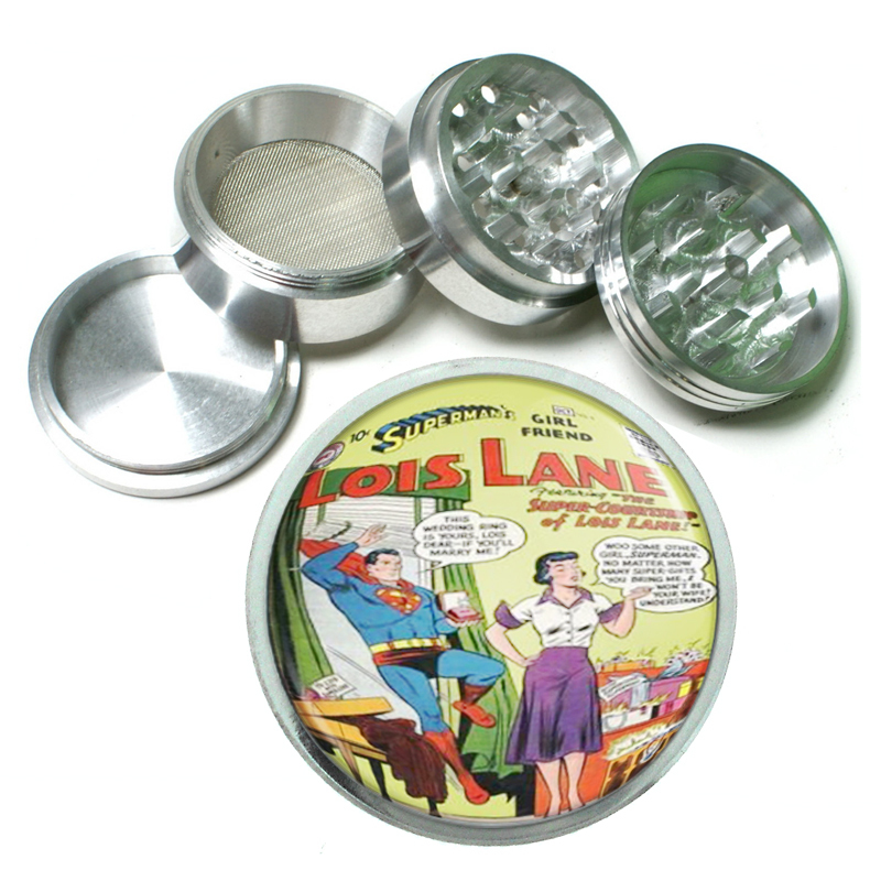 Superhero Lois Lane #4 Comic Book 4Pc Aluminum Grinder 055 - $15.48