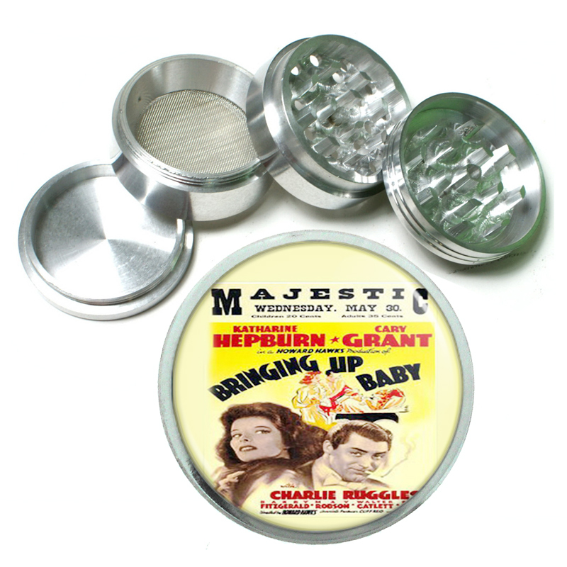 Katharine Hepburn, Cary Grant 4Pc Aluminum Grinder 170 - $15.48