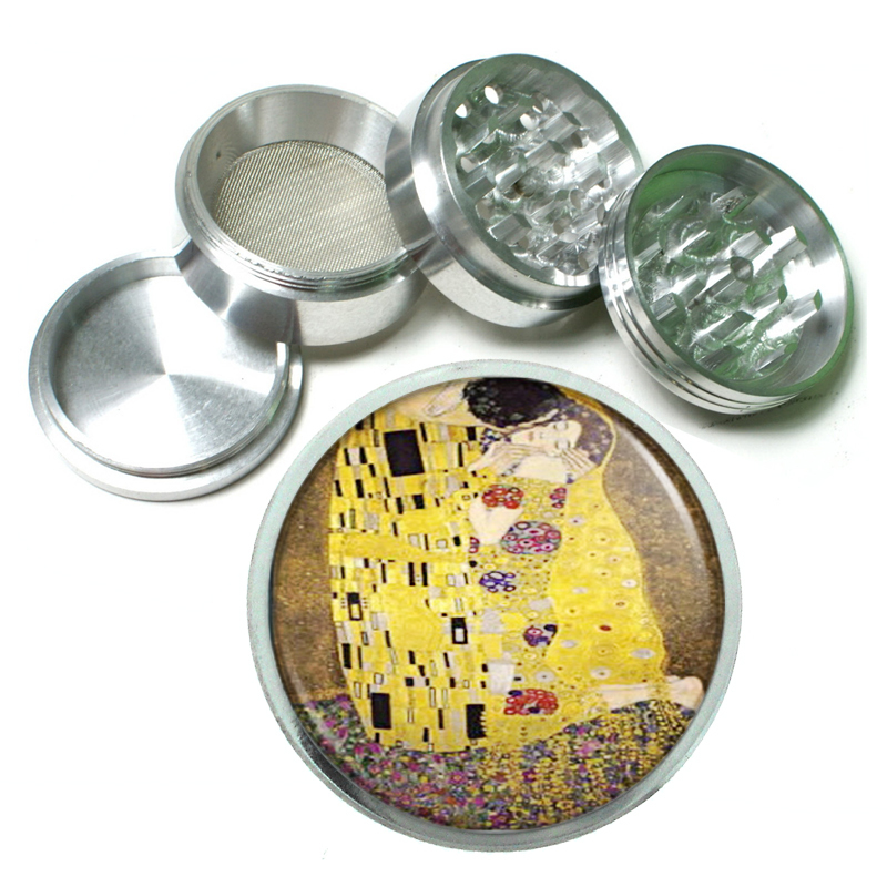 Gustav Klimt The Kiss 4Pc Aluminum Grinder 250 - $15.48