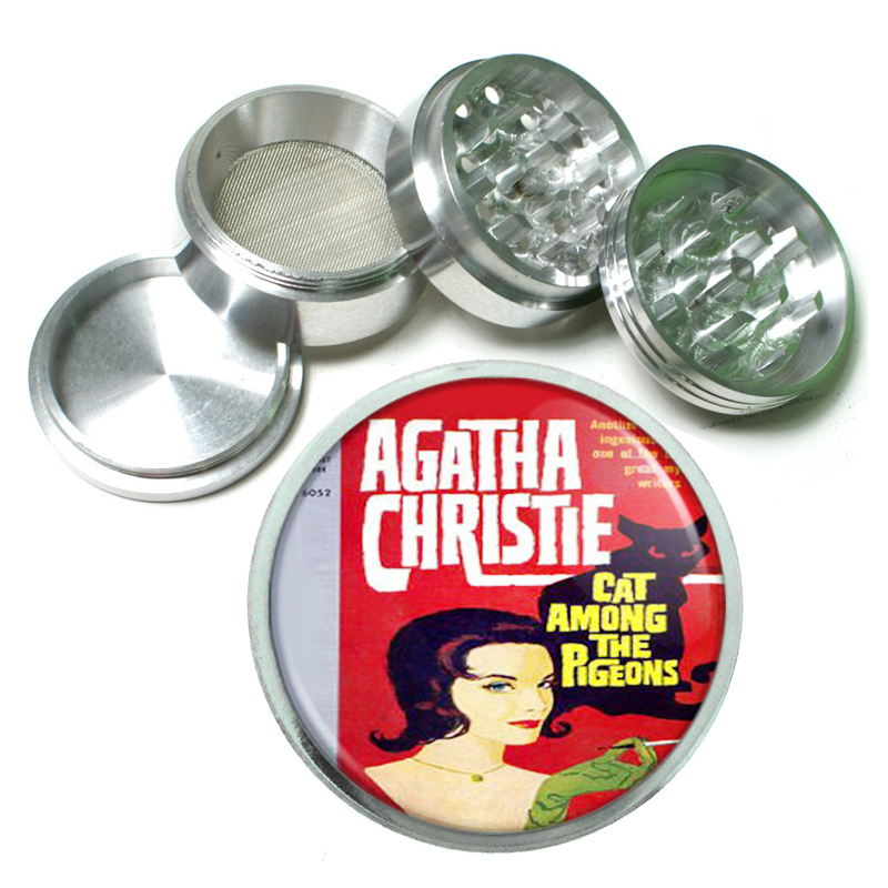 Agatha Christie Cat Among Pulp 4Pc Aluminum Grinder 259
