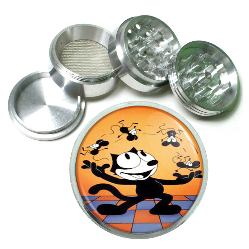 Felix The Cat Juggling Mice 4Pc Aluminum Grinder 402 - $15.48