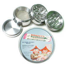 Wrigley&#39;s Doublemint Retro Ad Chewing Gum 4 Pc Aluminum Grinder 562 - £11.93 GBP