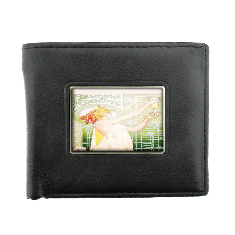 ALPHONSE MUCHA ABSINTHE ART NOUVEAU PIN-UP Bifold Wallet 068
