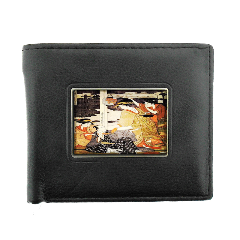 Japan Woodblock Artist Geisha Bifold Wallet 069