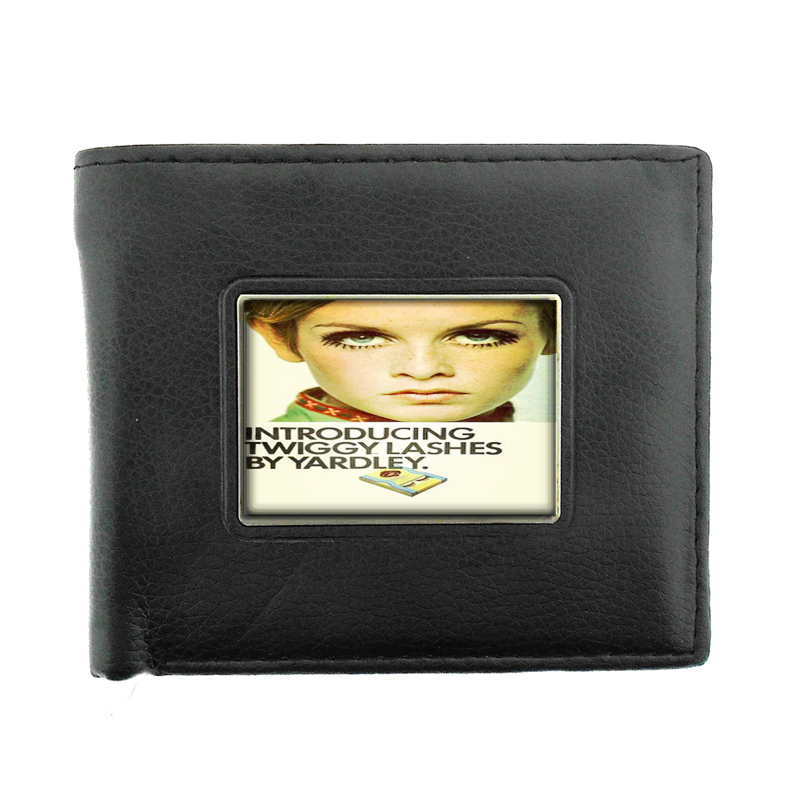 Twiggy Eyelashes 1960s Retro Bifold Wallet 091
