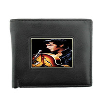 Elvis Presley Photo With Guitar Bifold Wallet 182 - £12.74 GBP