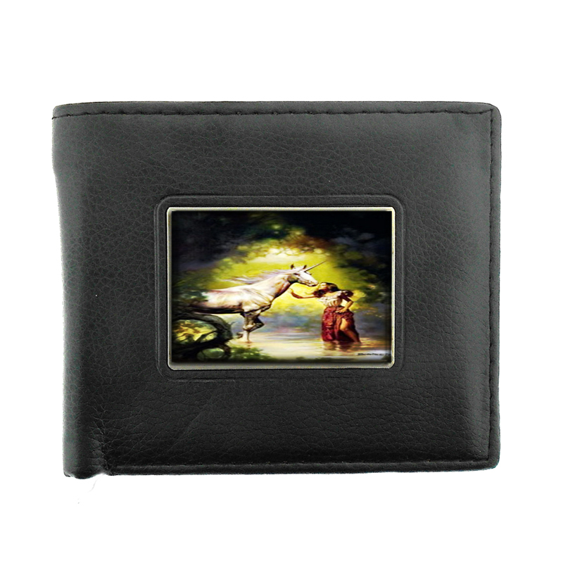 Boris Vallejo Brunette Unicorn Bifold Wallet 383