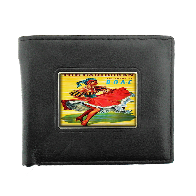 Caribbean Vintage Travel Poster Bifold Wallet 387