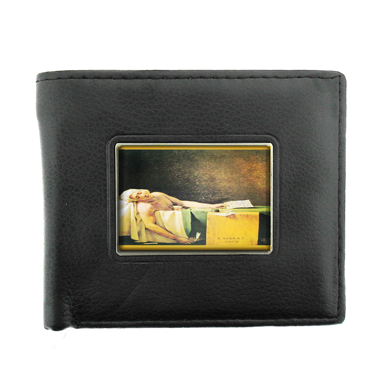 Death Of Marat Jacques Louis David Bifold Wallet 393