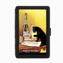 Absinthe Bourgeois Black Cat Black Cigarette Case 062 - £10.77 GBP