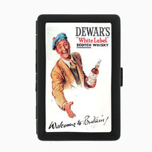 Dewar&#39;s Scotch Whisky Vintage Ad Black Cigarette Case 051 - $13.48