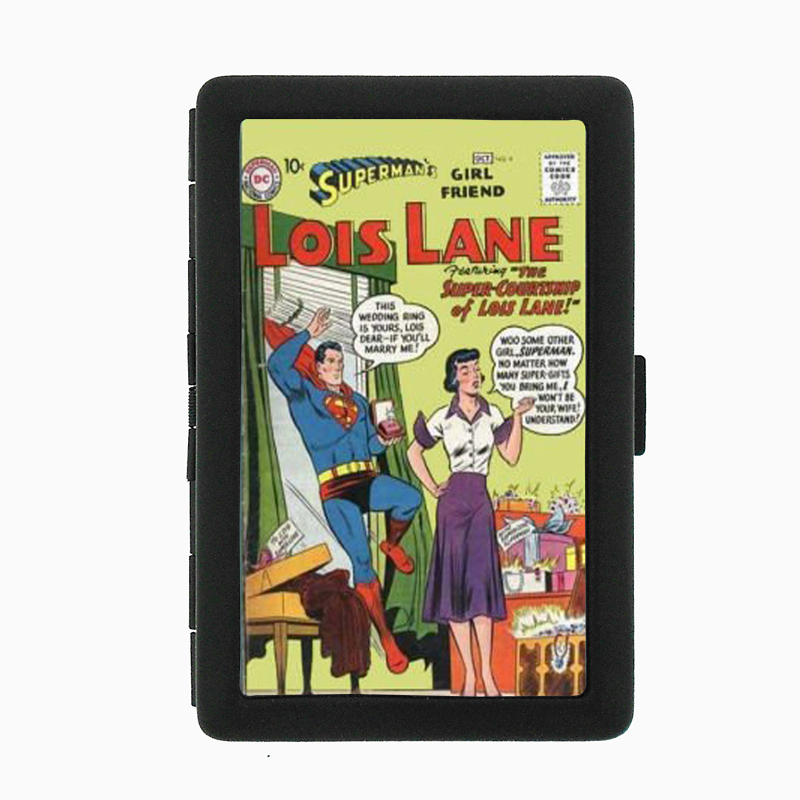Superhero Lois Lane #4 Comic Book Black Cigarette Case 055