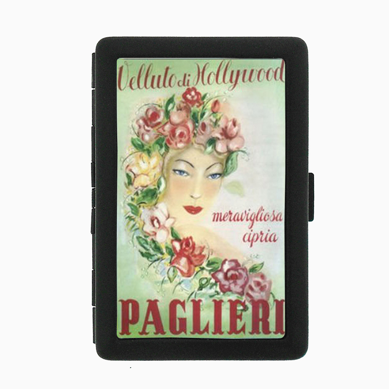 Paglieri Hollywood Italy Nice Black Cigarette Case 063