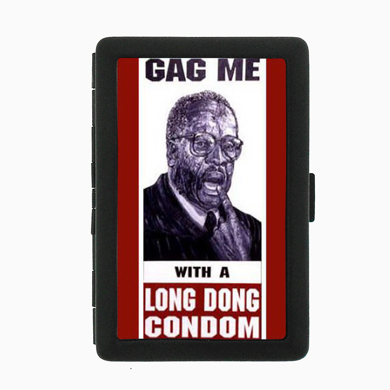 Clarence Thomas Condom Gag Me Black Cigarette Case 323