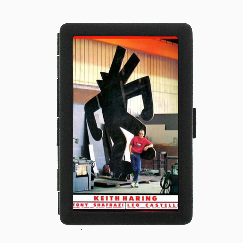Keith Haring Photo &amp; Sculpture Black Cigarette Case 427 - $13.48