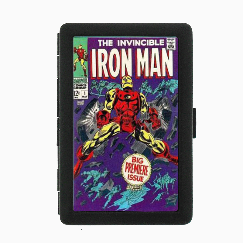 Iron Man #1 1968 Comic Book Black Cigarette Case 524