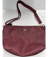 Remi / Reid Anthropologie Maroon Vegan Leather Crossbody Hobo Handbag NWOT - $733.85 MXN