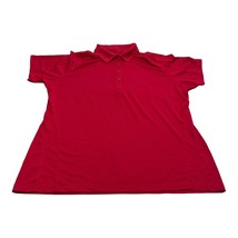 The Optimist Polo Shirt Women&#39;s 2XL Red 100% Polyester Short Sleeve Coll... - $15.61