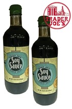  X2 Trader Joe's Soy Sauce Reduced Sodium Net 17.6 Oz Joes - £13.32 GBP