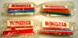 Mc Wheelies Mc Donald&#39;s Vintage 1974 Bicycle Spoke Decorations 4 New Packages Read - £9.73 GBP