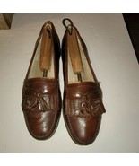 Florsheim Reddish Brown Leather Tassel Front Loafers Shoes Mens Size 10.5 D - $37.95