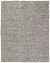 9' X 12' Gray And Blue Abstract Hand Woven Area Rug - €2.745,22 EUR