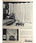PENNY&#39;S Always First Quality-Curtains-Elegant-Rayon-1960 Vintage Print Ad! - $16.07 CAD