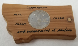 Military Order of Devil Dogs Montana 2008 Convention Souvenir Wood - £11.85 GBP